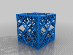 diamant treillis cube math art 3d impression dfam géométrie structure charpente 3d print model - Mito3D