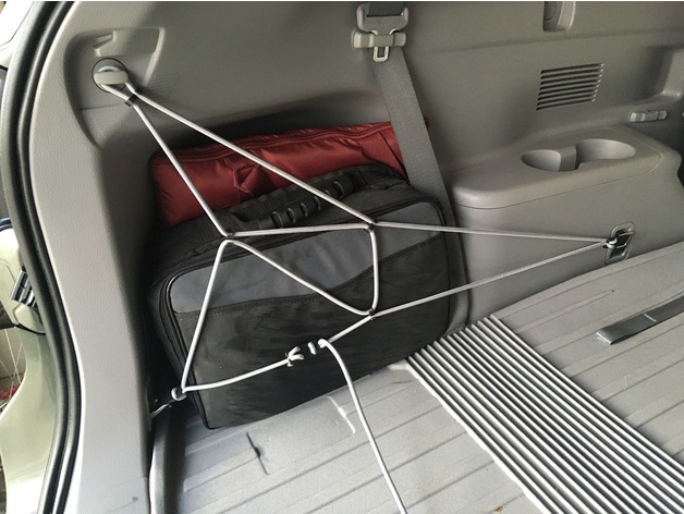 toyota highlander cargo tie automotive bungee hook cargonet net 3D print model - Mito3D