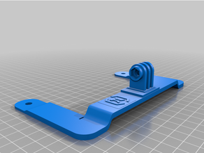 topçu yatak üstesinden gelmek gopro binmek yüksek logo 3d yazıcı Aksesuarlar 3d print model - Mito3D