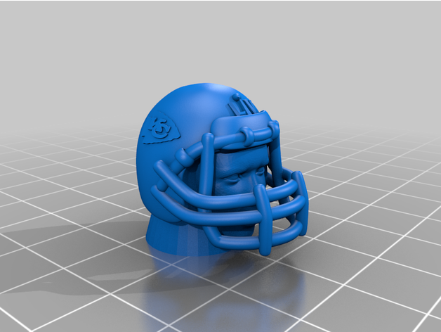 super tigela lv dual equipe logotipo capacete esporte ar livre futebol kansas cidade chefes superbowl 55 supersowl55 tampa baía bucaneiros 3D print model - Mito3D