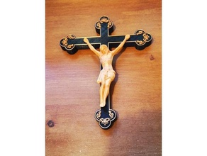 Christ crucifix décor 3d print model - Mito3D