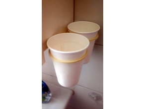 carta tazza titolare supporto bagno bicchiere per spazzolino denti portabicchieri 3d print model - Mito3D