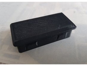 wasserwaage Endkappe Teile Deckel ersatzteil Niveau squarerohr 3d print model - Mito3D