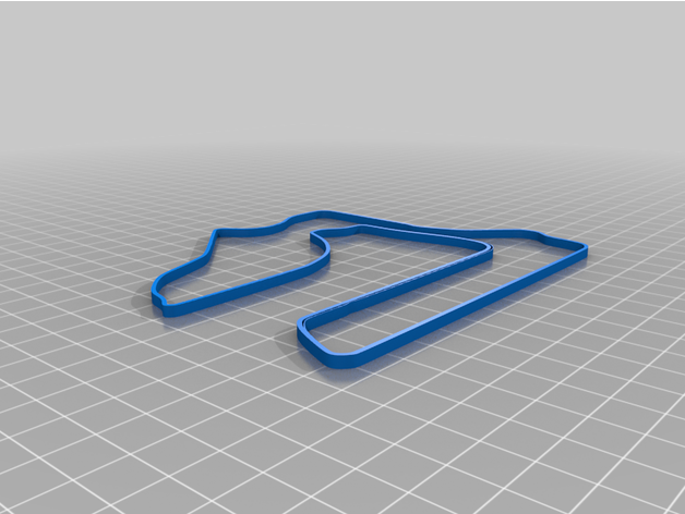 Sebring pista mapa 3d impressão 3D print model - Mito3D