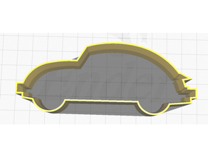 vw volkswagen beetle cookie cutters kitchen & dining 3d print model - Mito3D