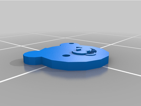 Monokuma anahtarlık 3d baskı Danganronpa 3d print model - Mito3D