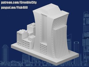 Greeblecity aviar empresas edificios estructuras 3d print model - Mito3D