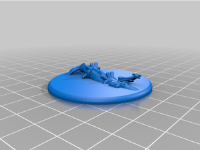 cyber whale small ship tokens toys & games 3d print model - Mito3D