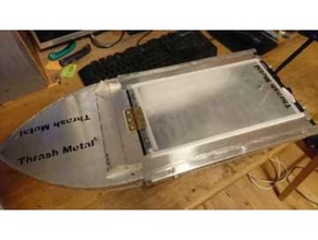 battere metallo alluminio rc Jet barca 3d stampato scheletro veicoli 3d print model - Mito3D