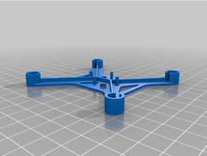 quadrocopter 3d printing drone drones flying lasercut quadcopter frame 3d print model - Mito3D