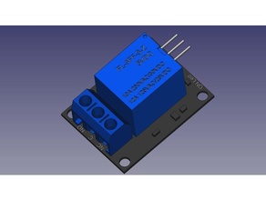 Puissance relais module planche 3d modèle électronique 3dmodel DIY 3d print model - Mito3D