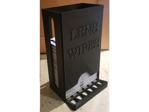 lens wipe dispenser organization 3d print model - Mito3D