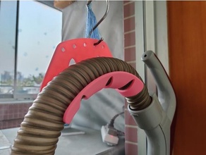 vacuum hose hanger household cleaner 3d print model - Mito3D