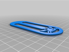 happy crab bookmark 3d print model - Mito3D
