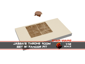 jabba trono camera rancore fossa giocattoli Giochi palazzo capanna hutt Massassiordante Guerre stellari 3d print model - Mito3D