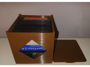 Diskette Scheibe Box hält 25 Lager Jahrgang Computing 3d print model - Mito3D
