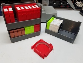 stackable storage tray smd component magazines electronics 3d print model - Mito3D