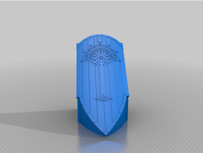 gondor sword mount remix tool holders & boxes hanger shield white tree 3d print model - Mito3D