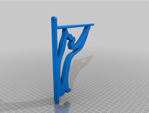 cat shaped shelf bracket decor 3d print model - Mito3D