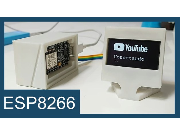 mini pc esp8266 nodemcu v2 robótica iot oled monitor 3D print model - Mito3D