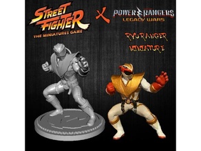 Ryu ranger alt tenue sculpter rue combattant miniatures Jeu Jeux colère Joe héritage miniature Puissance rangers guerres 3d print model - Mito3D