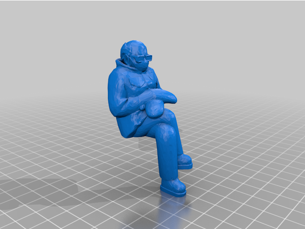 bernie shelf quick remix people 3D print model - Mito3D