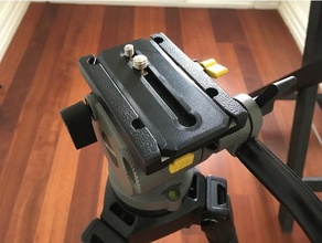 miller ds 5 10 20 tripod plate camera blackmagic adapter mount canon film filmmaking fluid head fujifilm nikon openscad pentax sony screw video 3d print model - Mito3D