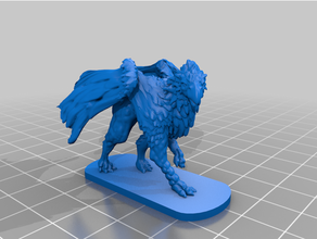 gryphon v1 toy & game accessories 28mm dd dnd miniature dungeons dragons miniatures pathfinder mini tabletop gaming 3d print model - Mito3D