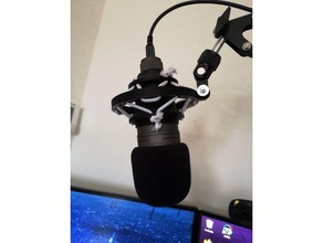 araña micro divertido Generacion USB audio araignee micrófono montar thomann 3d print model - Mito3D