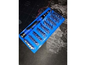 aliexpress screwdriver + bits set case holder tool holders & boxes 3d print model - Mito3D
