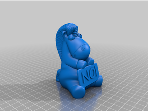unicorno unocorn Modelli spregevole figura soffice modello supporto scultura 3d print model - Mito3D