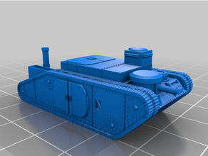 aqmf tanques 6mm brinquedos jogos Steampunk tanque 3d print model - Mito3D
