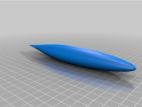 profil aérodynamique paramétrique ampoule rc voilier Véhicules Quille rcboat bateau 3d print model - Mito3D