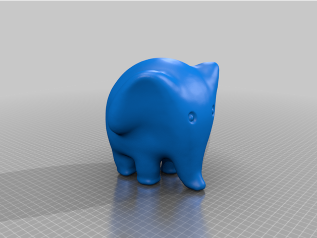 fofa elefante esculturas animal escultura 3D print model - Mito3D