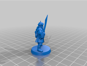 arabian fighter toy & game accessories dd dungeons dragons 3d print model - Mito3D