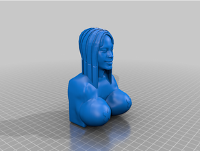 Katy poiré gros seins buste 3d impression art 3d print model - Mito3D