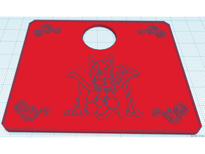 metal plate mat myth cloth silver ophiuchus shaina stand saint seiya toy & game accessories 3d print model - Mito3D