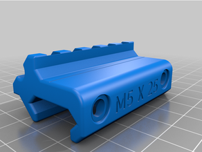 picatinny 45 degree scope mount hobby 3d print model - Mito3D