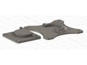 vesa mount 100 minor swivel adjustment 3d print model - Mito3D