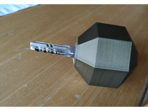 llave mando partes 3d print model - Mito3D