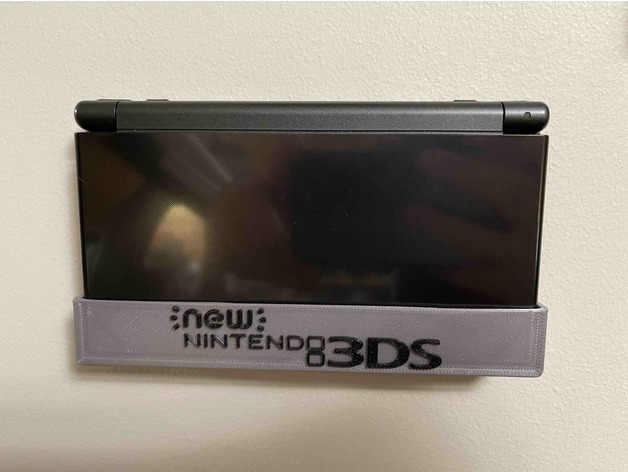 nintendo 3ds xl pared montar vídeo juegos percha montado 3D print model - Mito3D