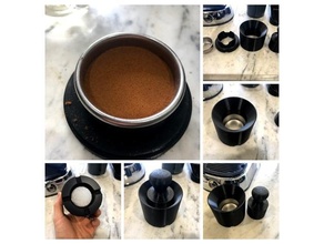 leveling tamper funnel base pre-mil la pavoni europiccola 49mm espresso machine kitchen & dining 3d print model - Mito3D
