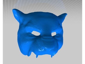 puma masque remix costume noir panthère carnaval 3d print model - Mito3D