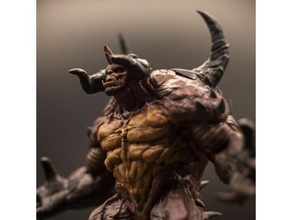 diablo esculturas nevasca demônios 2 monstros espigões 3d print model - Mito3D