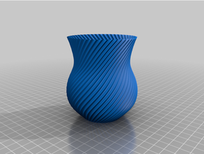 tordu vase conteneurs 3d print model - Mito3D