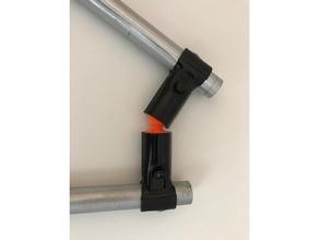 makerpipe ball joint connettore emt tubo edifici strutture 3d print model - Mito3D