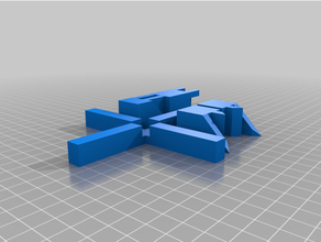 three-way miter weave cross 3d printing 3d print model - Mito3D