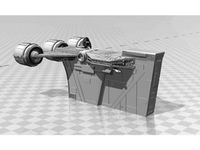 star wars troop carrier cr-20 vehicles clone ffg freighter shuttle x-wing 3d print model - Mito3D