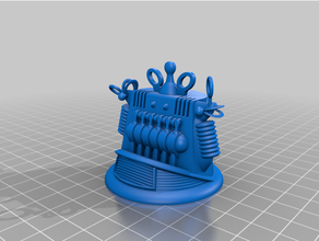 robbie robot head twirlies 3d printing 3d print model - Mito3D