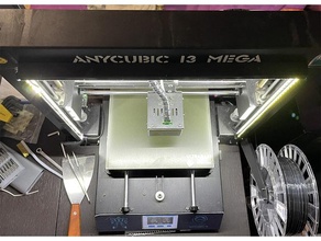 backlight holder anycubic i3 mega v2 lightweight 3d printer accessories 3d print model - Mito3D